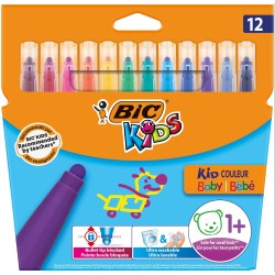 Flamastry BIC KIDS KID COULEUR BABY 9020802 mix*12