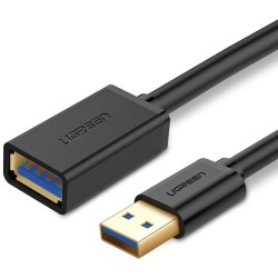 Kabel USB 3.0 przedłużający UGREEN 	US129 3m (czarny)