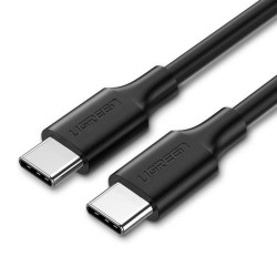Niklowany kabel USB-C UGREEN 	US286 1.5m (czarny)