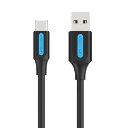 Kabel USB-A 2.0 do USB-C Vention COKBC 3A 0,25m (czarny)