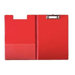 Deska z klipem zamykana A4 ESSELTE 56043 Czerwona Karton pokryty PP