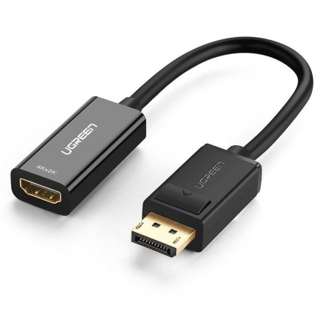 Adapter, kabel DisplayPort (męski)  - HDMI (żeński) UGREEN MM137, 4K (czarny)