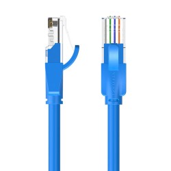 Kabel sieciowy UTP CAT6 Vention IBELD RJ45 Ethernet 1000Mbps 0,5m niebieski