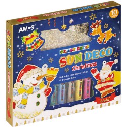 Farby witrażowe Christmas Amos SD10P10-CH 170-2368 10.5ml 10kol