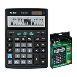 Kalkulator biurowy 16cyfr Toor Electronic TR-2239T 120-1452 zasilanie solarne + bateria 204x154x35mm