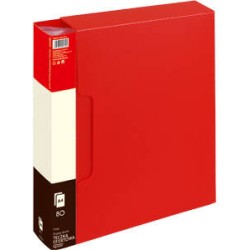Album ofertowy A4 Grand 9008 120-1211 czerwony PVC 80 kieszeni