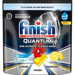 Tabletki do zmywarki  lemon FINISH Quantum Ultimate 30szt