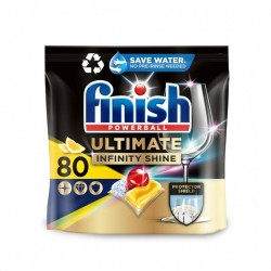 Tabletki do zmywarki  lemon FINISH Ultimate Infinity Shine 80szt