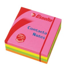 Karteczki samoprzylepne 75x75 ESSELTE Contacta 83065 Mix 320 kart