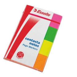 Zakładki indeksujące 20x25mm ESSELTE Contacta 83019 mix kolorów 4*40szt