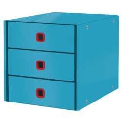 Pojemnik z szufladami 286x358x282mm LEITZ Click & Store Cosy 53680061 Morski niebieski 3 szuflady