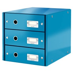 Pojemnik z szufladami 286x358x282mm LEITZ Click & Store WOW 60480036 Niebieski 3 szuflady