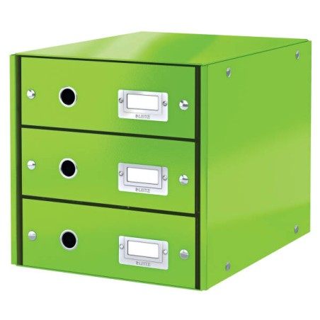 Pojemnik z szufladami 286x358x282mm LEITZ Click & Store WOW 60480054 Zielony 3 szuflady