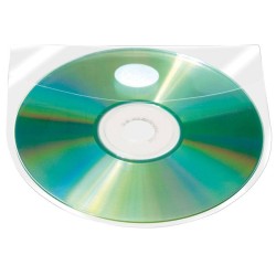 Kieszeń samoprzylepna na 2-4 płyty CD/DVD 127x127mm Q-CONNECT 10szt