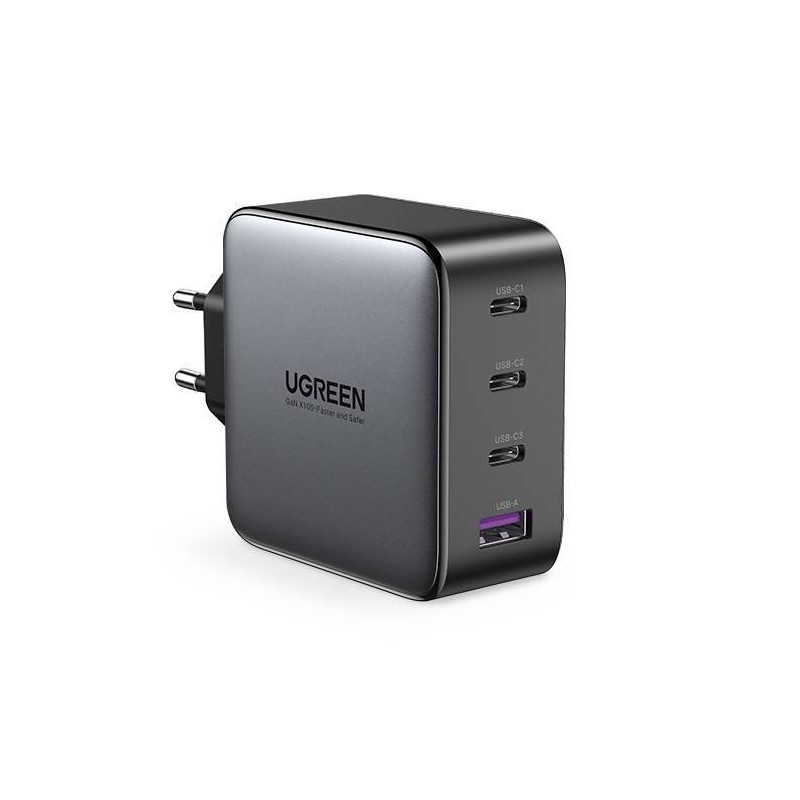 Ładowarka sieciowa UGREEN CD226, USB QC3.0, 3x USB-C, 100W, PD (czarny)