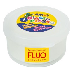 CiastoPlasto AMOS 30 gram kolor biały fluo
