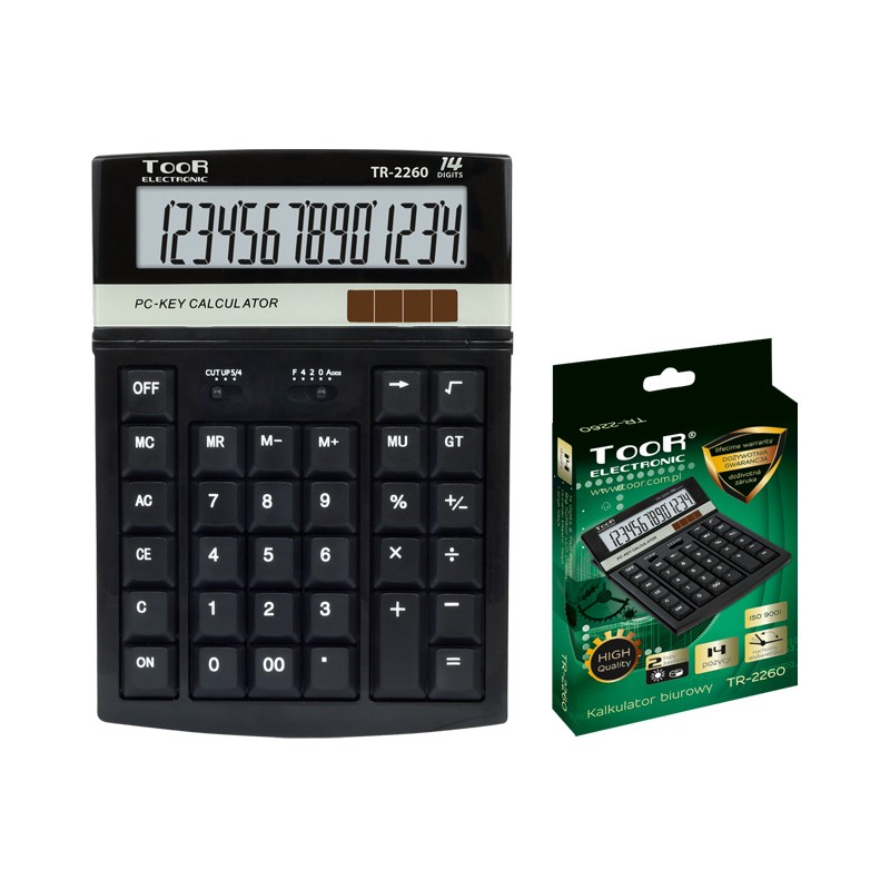 Kalkulator biurowy TOOR TR-2260 &8211 14 pozycji