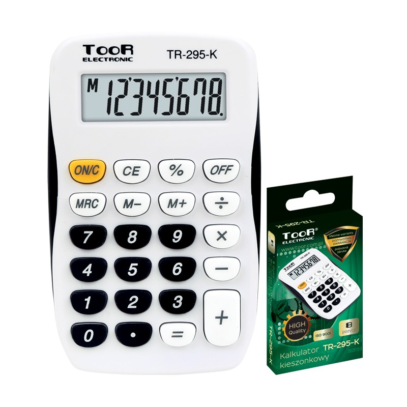 Kalkulator kieszonkowy TOOR TR-295-K 8-pozycyjny kieszonkowy