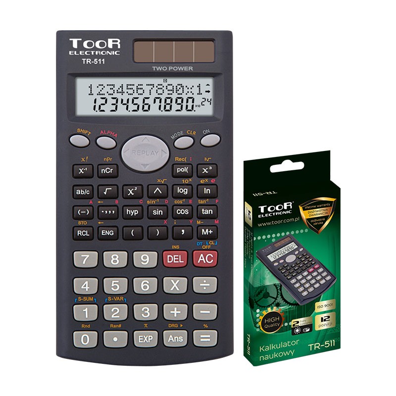 Kalkulator TOOR TR-511 10+2-pozycyjny naukowy