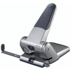 DZIURKACZ Z OGRANICZNIKIEM ALUMINIOWY LEITZ 5180 51800084 SREBRNY 65 KART