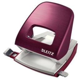 DZIURKACZ Z OGRANICZNIKIEM LEITZ STYLE 5006 50060028 CIEMNO CZERWONY 30 KART