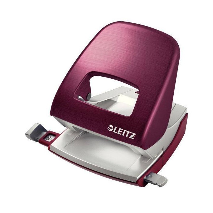 DZIURKACZ Z OGRANICZNIKIEM LEITZ STYLE 5006 50060028 CIEMNO CZERWONY 30 KART