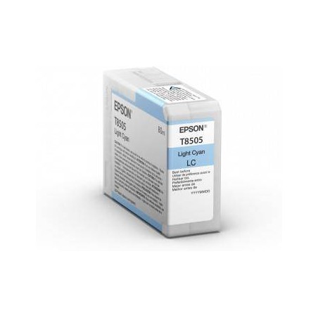 Tusz oryginalny EPSON T8505 C13T850500 Light Cyan 80 ml