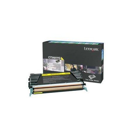 Toner oryginalny LEXMARK C734A1YG Yellow 6000 stron