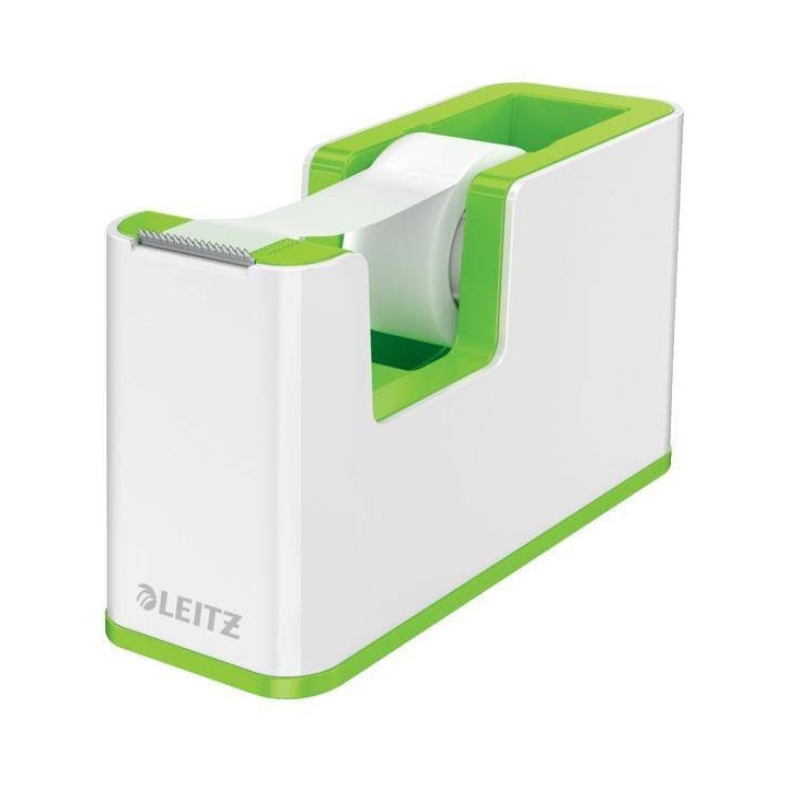 PODAJNIK DO TAŚMY LEITZ WOW 53641054 BIAŁO-ZIELONY