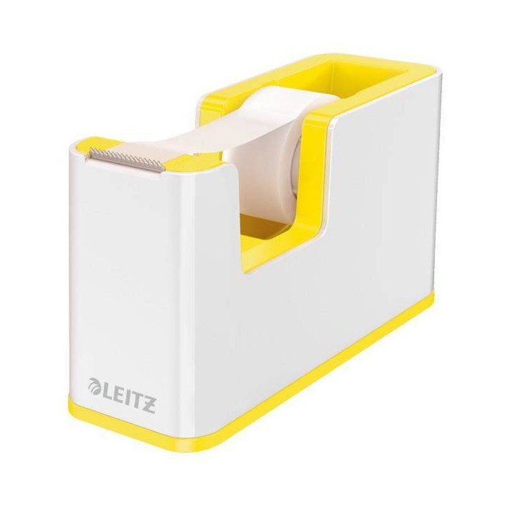 PODAJNIK DO TAŚMY LEITZ WOW 53641016 BIAŁO-ŻÓŁTY