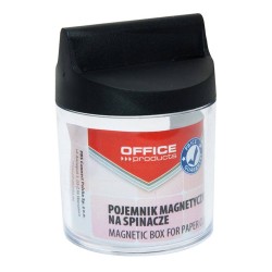 Pojemnik magnetyczny na spinacze okrągły OFFICE PRODUCTS plastikowy