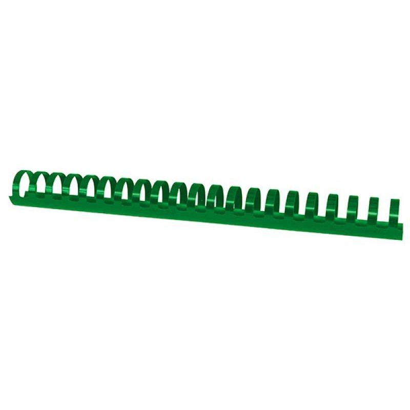 Grzbiet plastikowy 28,5mm (270 kartek) OFFICE PRODUCTS zielony 50 szt.