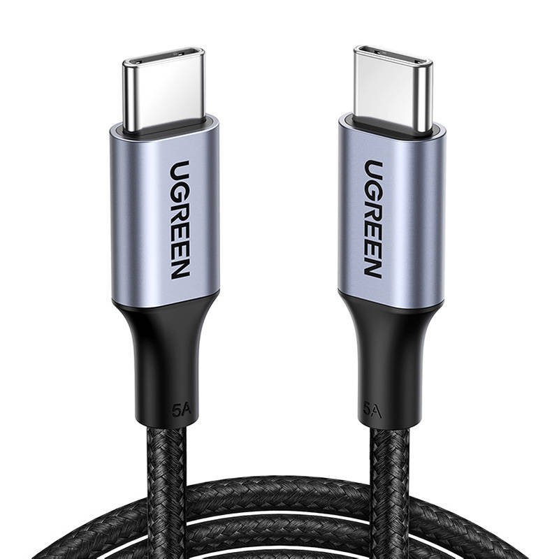 Kabel USB-C do USB-C Ugreen US316, 100W, 5A 0.5m (czarny)