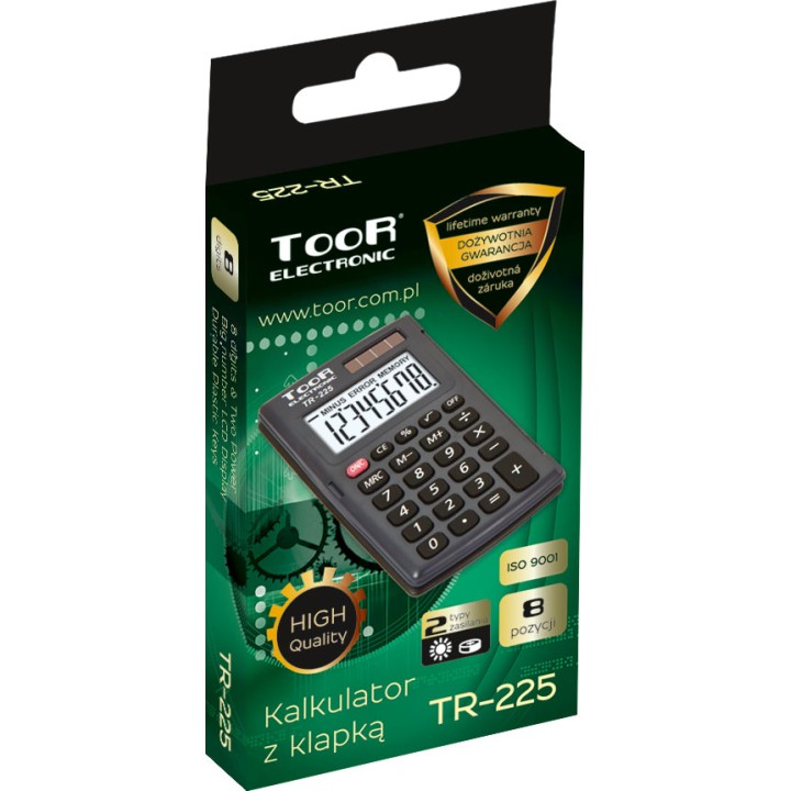 Kalkulator z klapką TR 225