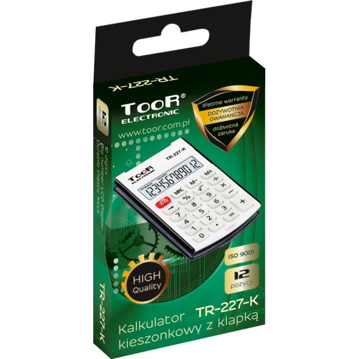 Kalkulator z klapką TR 227