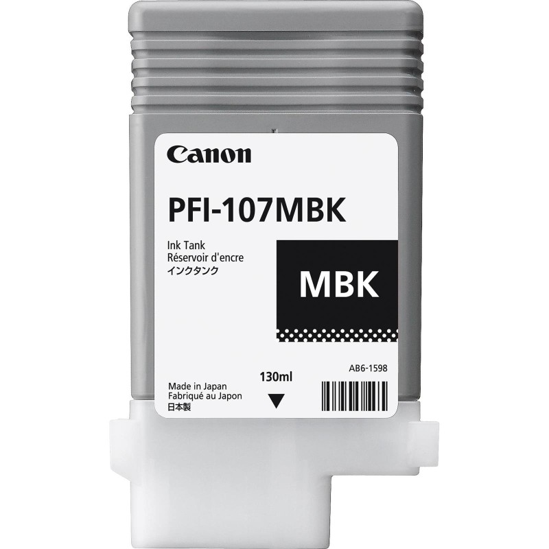 Tusz oryginalny CANON PFI107MBK 6704B001 Matte Czarny 130 ml