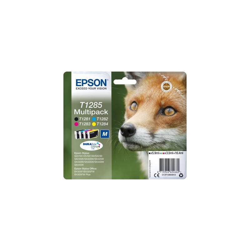 Tusz oryginalny EPSON T1285 C13T12854012 CMYK  16,4 ml