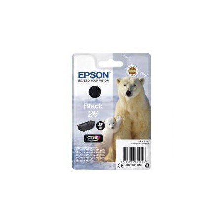 Tusz oryginalny EPSON T2601 C13T26014012 Czarny  6,2 ml