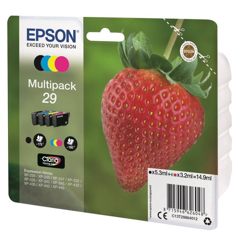 Tusz oryginalny EPSON T2986 C13T29864012 CMYK  2 ml