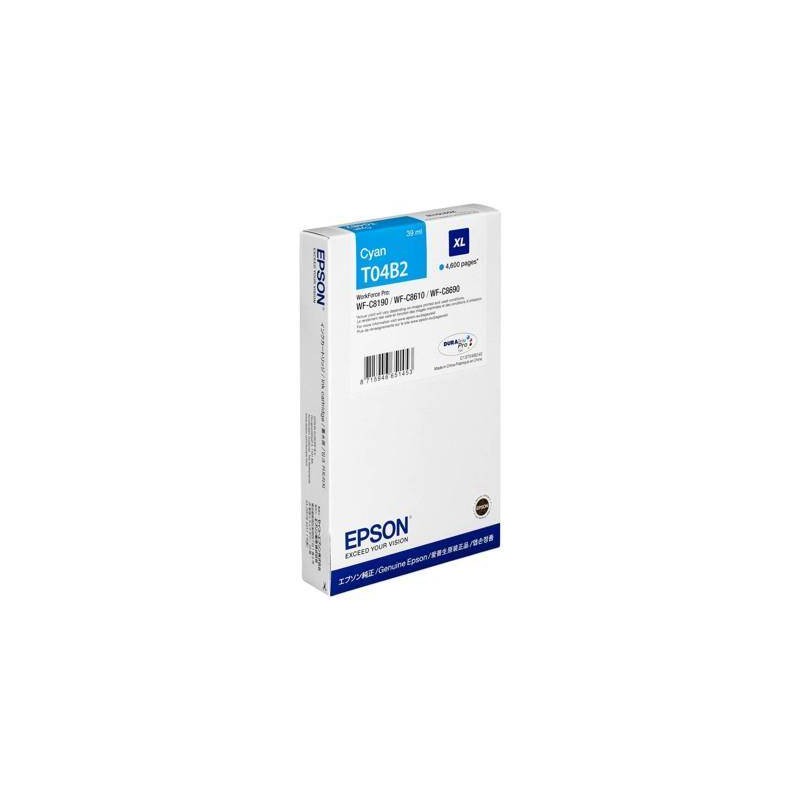 Tusz oryginalny EPSON T04B24 C13T04B240 Cyan  4600 stron