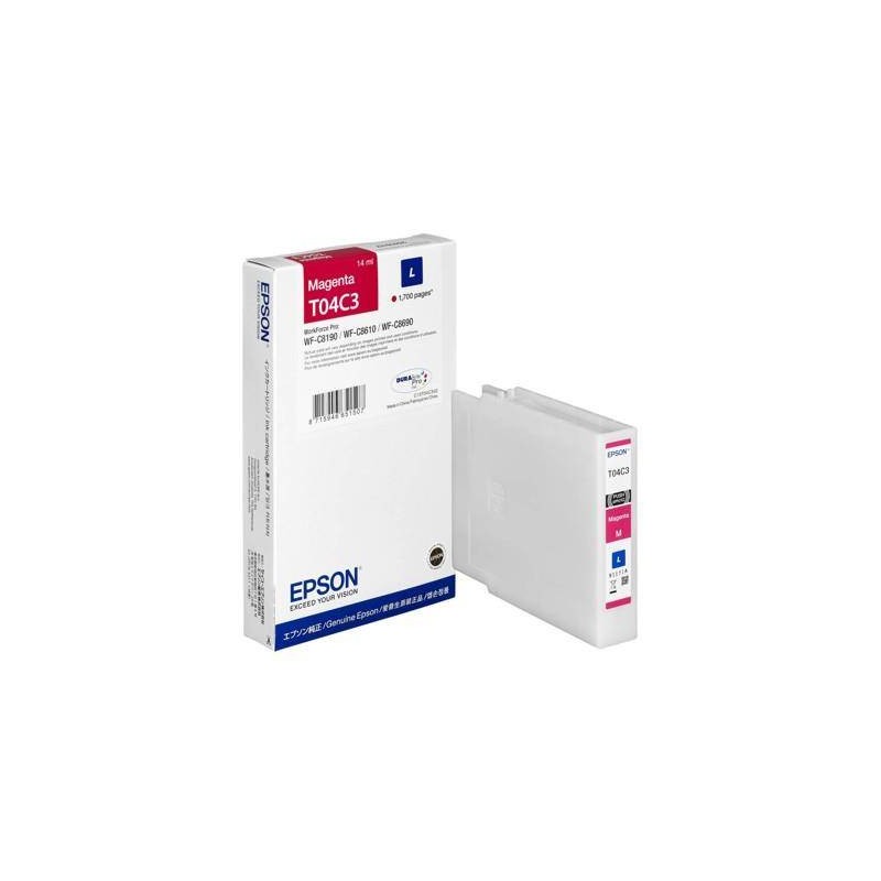 Tusz oryginalny EPSON T04C34 C13T04C340 Magenta  1700 stron