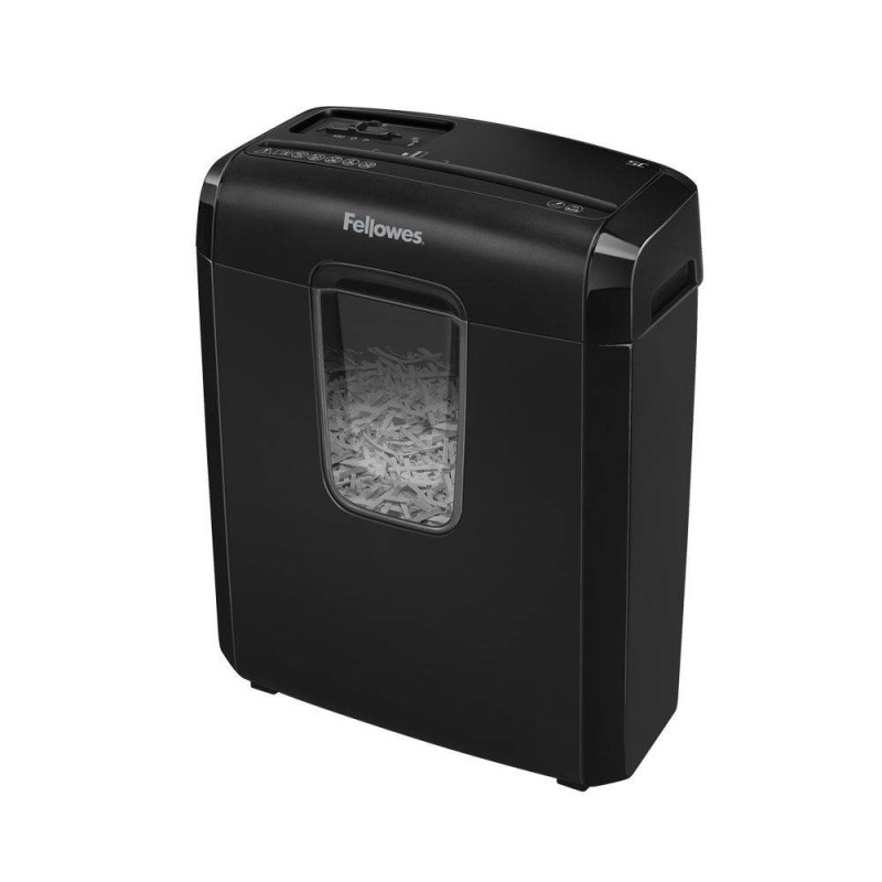 Niszczarka A4 Fellowes 6C 4686601 czarna 6krt ścinki 4x35mm 11 litrów