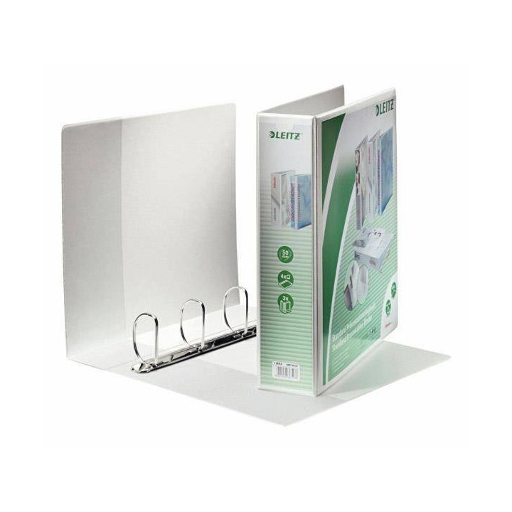 SEGREGATOR OFERTOWY A4+ PP LEITZ MAXI 77MM 42870001 BIAŁY 4-RINGOWY