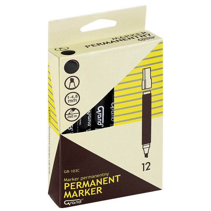 Markery permanentne GRAND GR 103C ścięte