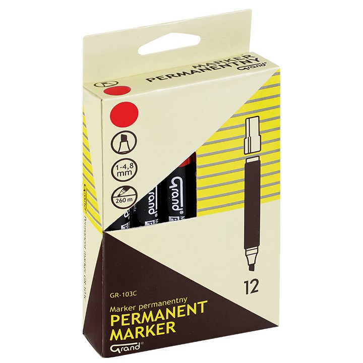 Markery permanentne GRAND GR 103C ścięte