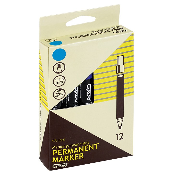 Markery permanentne GRAND GR 103C ścięte