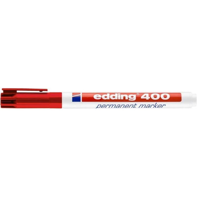 Marker permanentny EDDING 400 czerwony 1mm