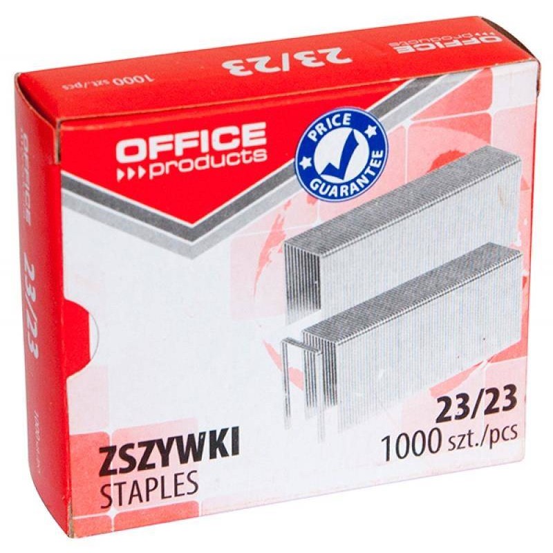 Zszywki OFFICE PRODUCTS 23/23 1000szt.