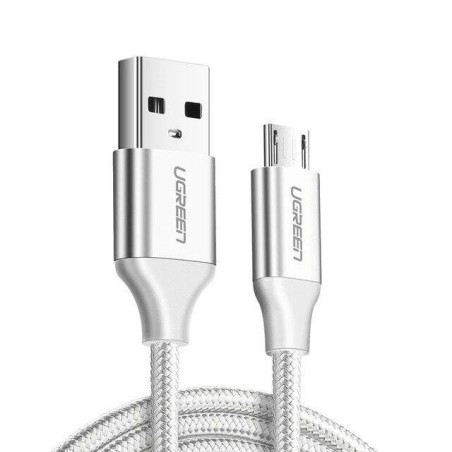 Kabel USB do Micro USB UGREEN	US290 QC 3.0 2.4A 2m (biały)