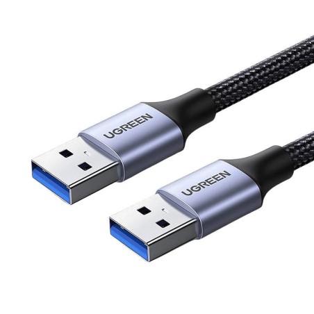 Kabel USB3.0, USB-A męski do USB-A męski,  UGREEN 	US373  2A, 0,5m (czarny)